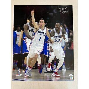 T.J. McConnell signed autographed Philadelphia 76ers 16x20 Photo JSA